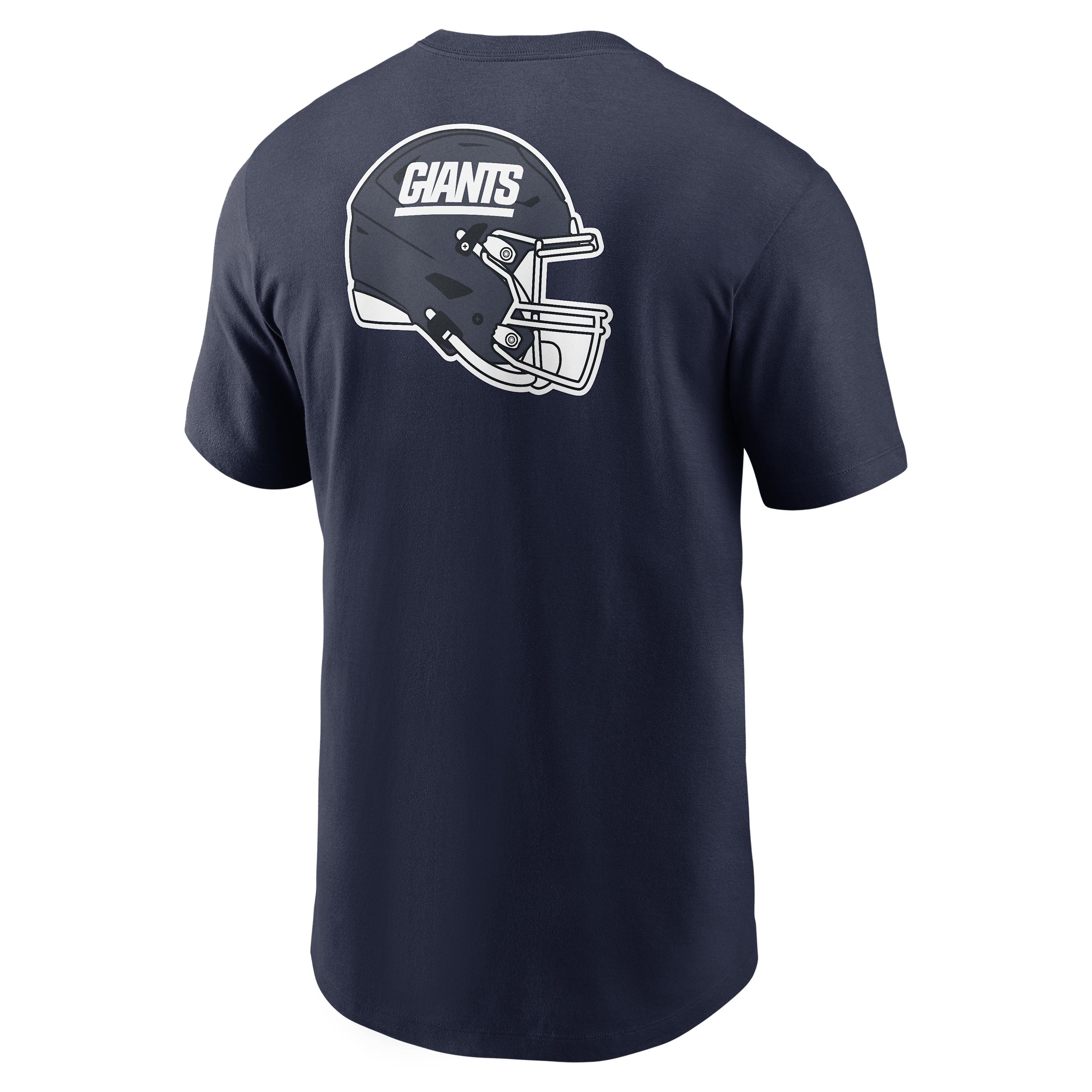 New York Giants Rewind Front And Back Hit Essential Nike Mens NFL T-Shirt | N19941SQ8I-93P Product Image