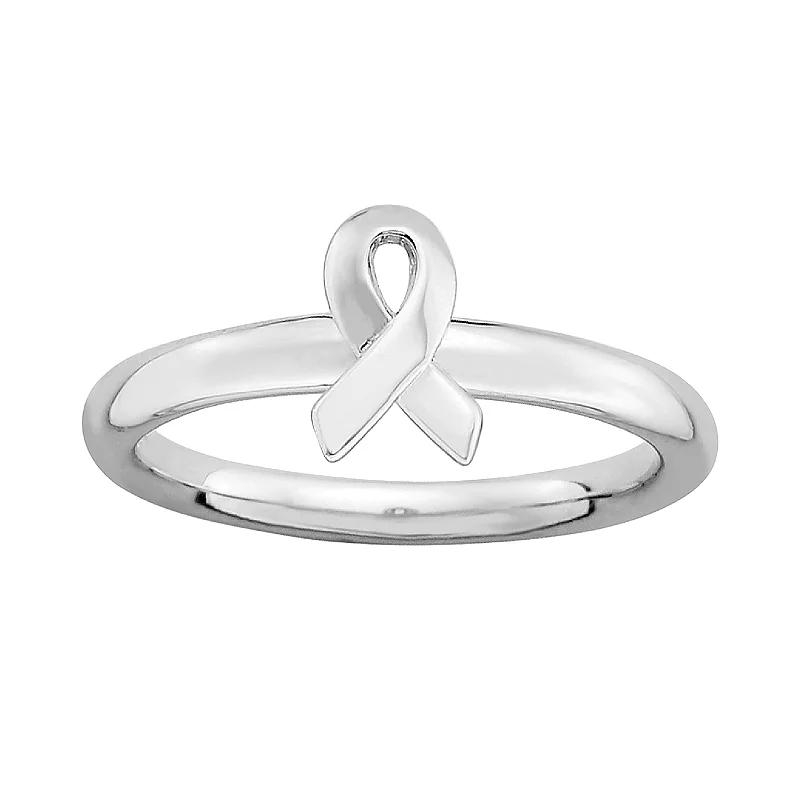 Stacks & Stones Sterling Silver Ribbon Stack Ring, Women's, Size: 8 Product Image