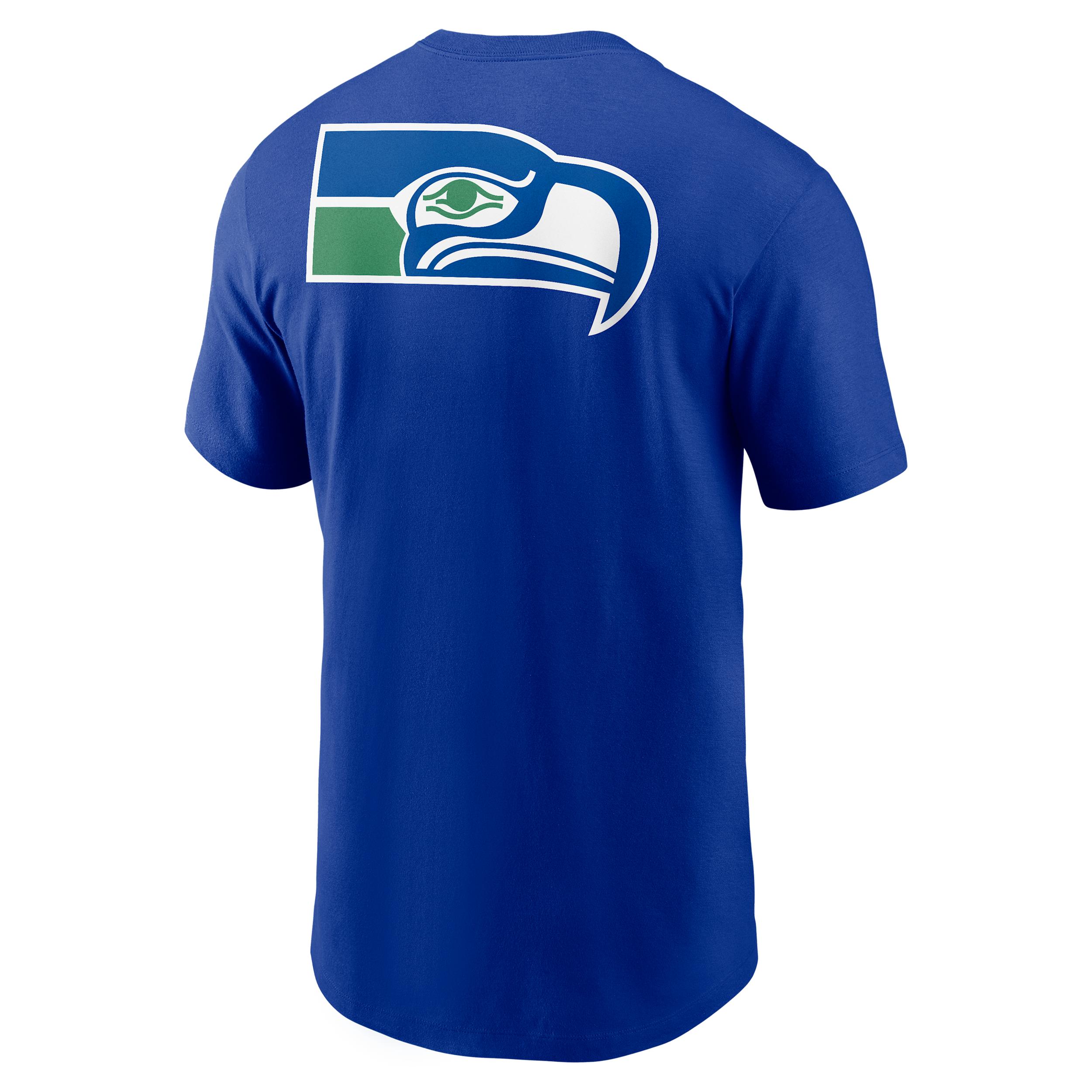 Seattle Seahawks Rewind Front And Back Hit Essential Nike Mens NFL T-Shirt | N1994DAV78-93P Product Image