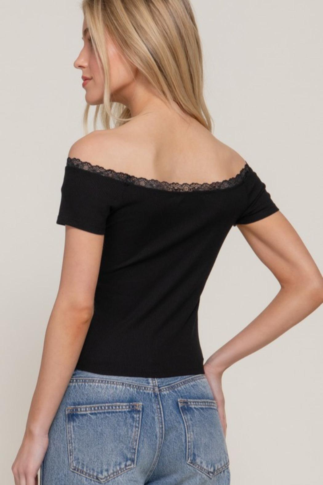 Lace Trim Top Product Image