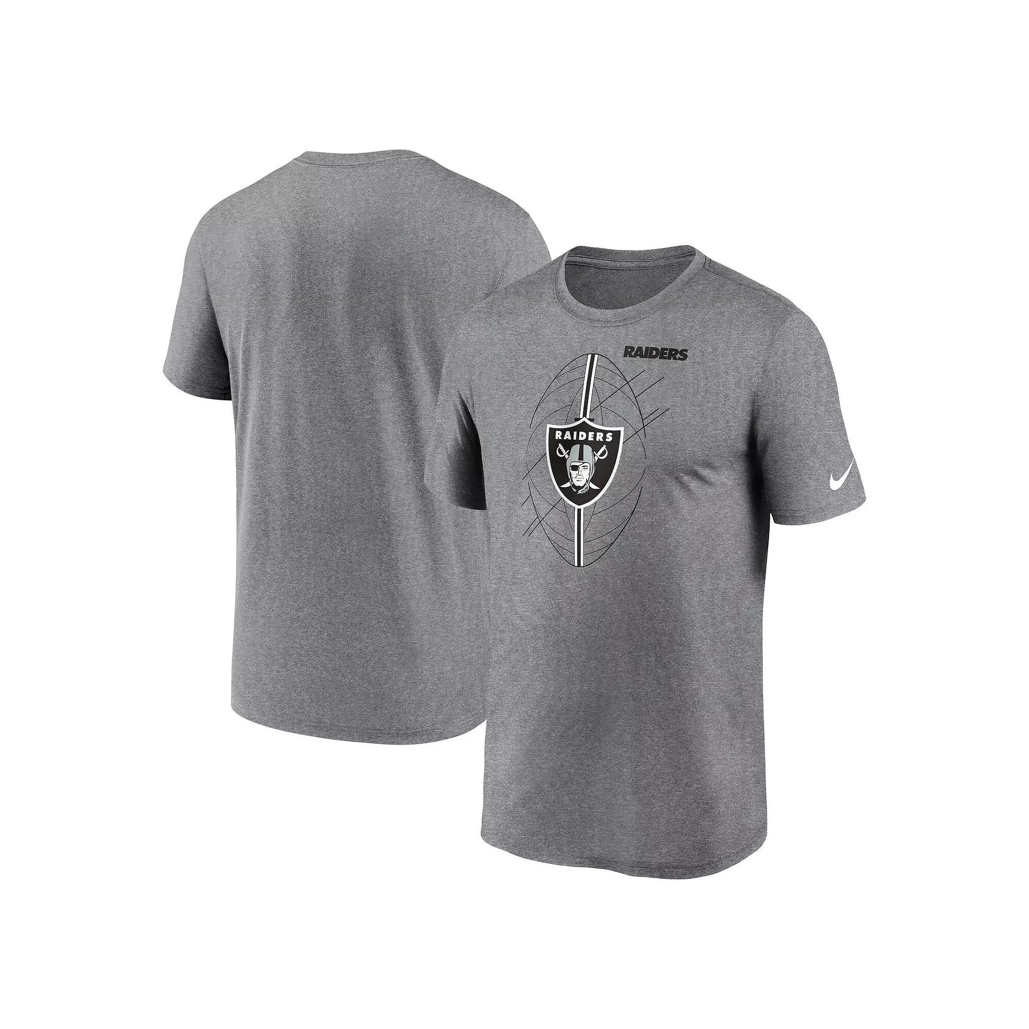 Men's Nike Heather Charcoal Las Vegas Raiders Legend Icon Performance T-Shirt,  Product Image