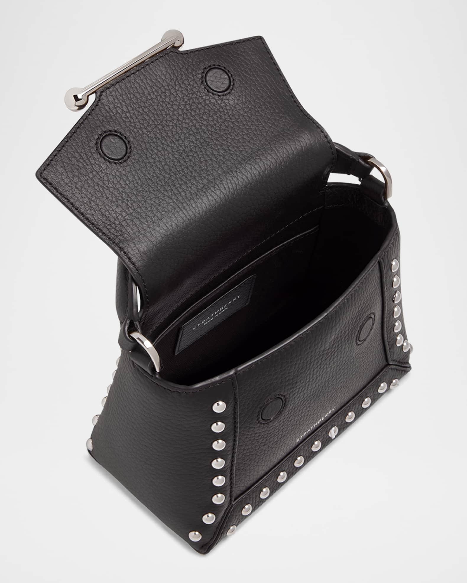 Mosaic Nano Studded Leather Top-Handle Bag Product Image