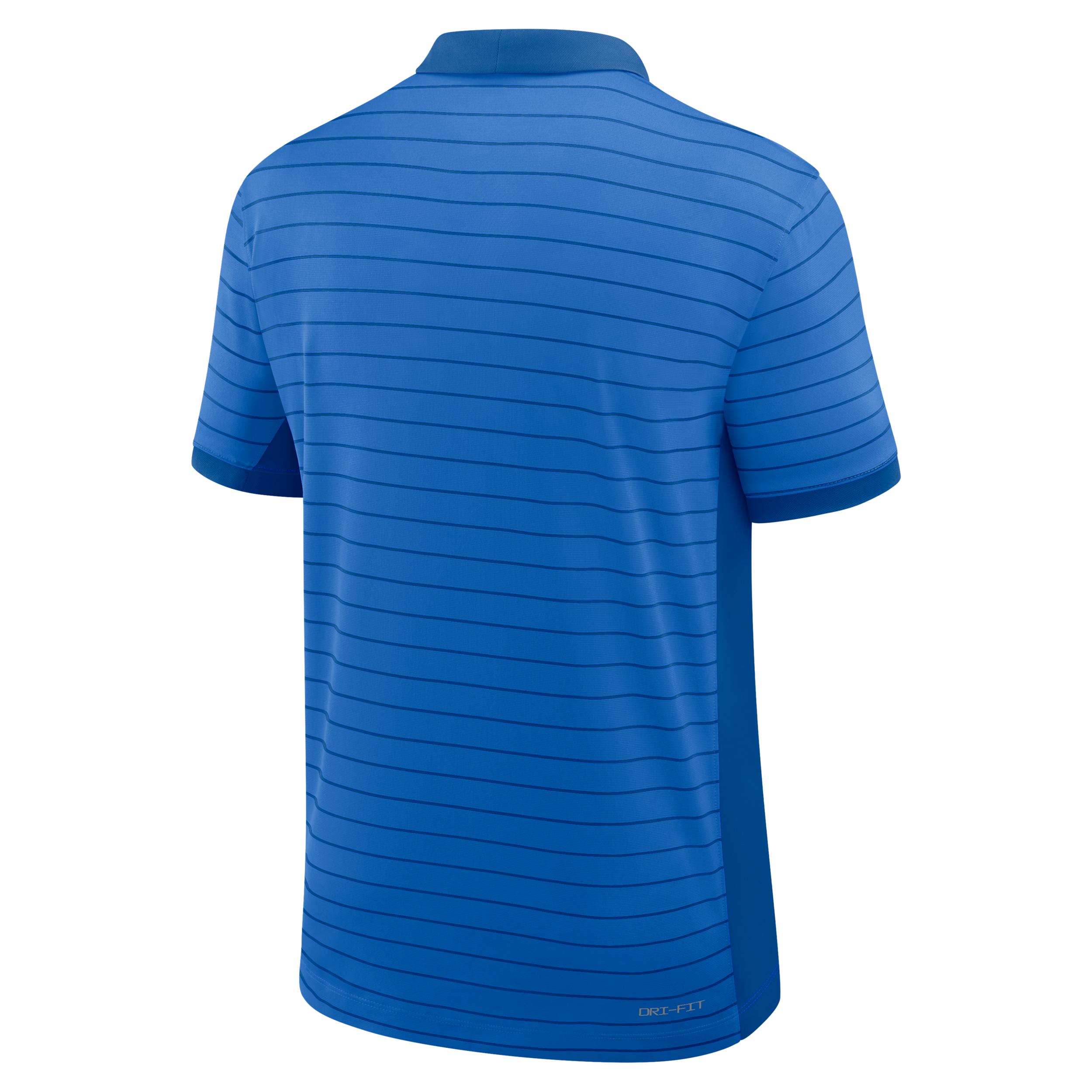 Mens UCLA Sideline Victory Stripe Jordan Brand Dri-FIT College Polo | 0JBG0DWUUCL-FR1 Product Image