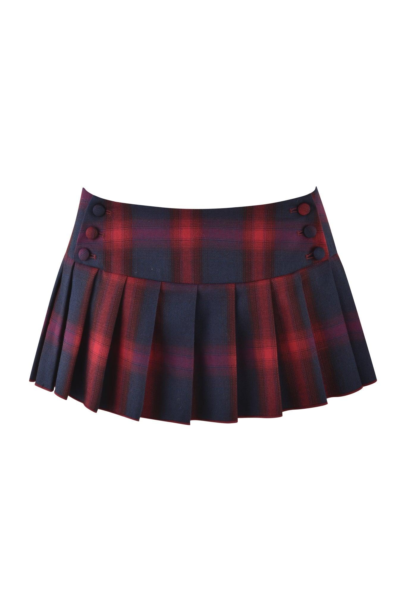 REMINI MINI SKORT 3.0 - RED : CHECK : RED PLAID Product Image