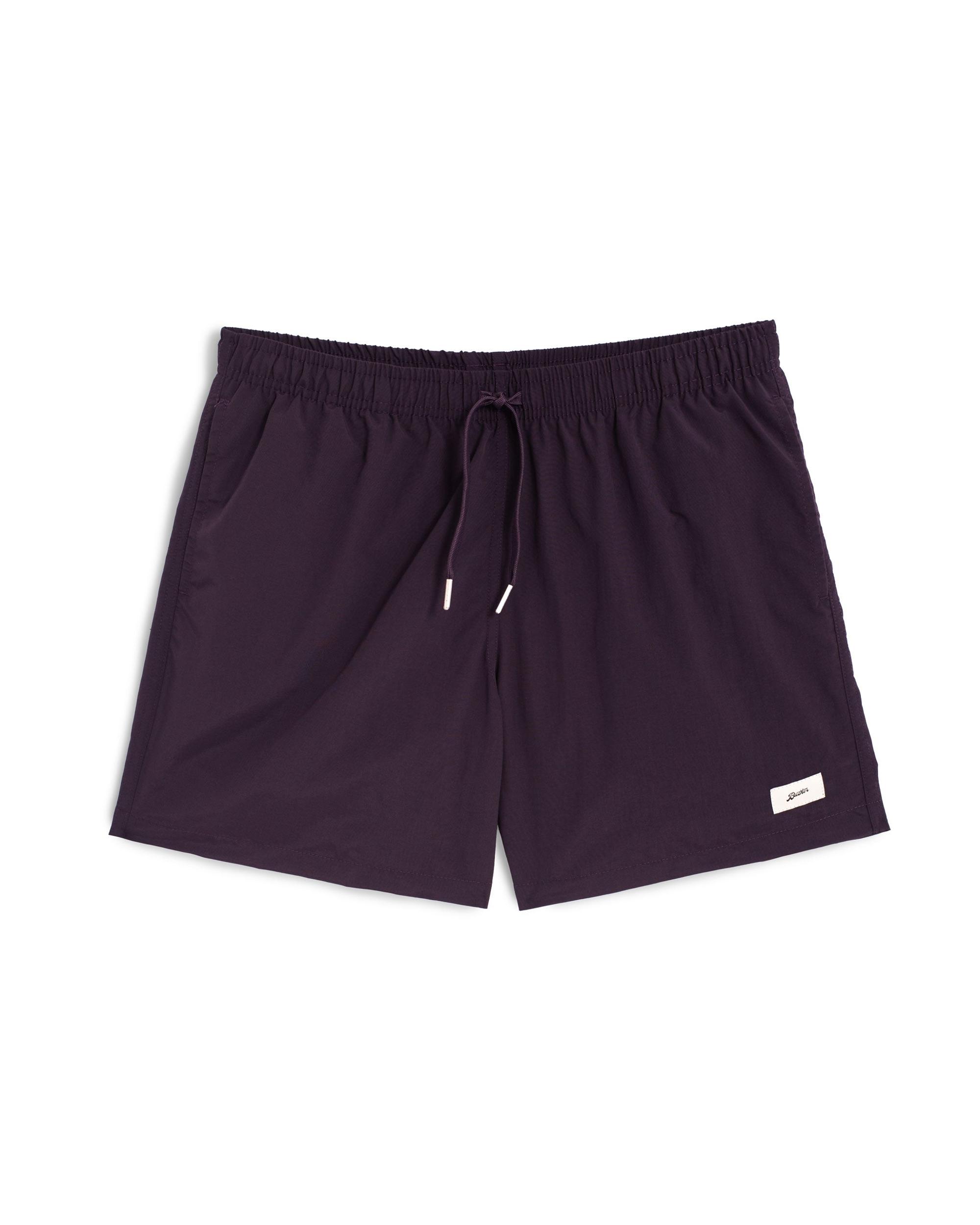Solid Plum Swim Trunk Product Image