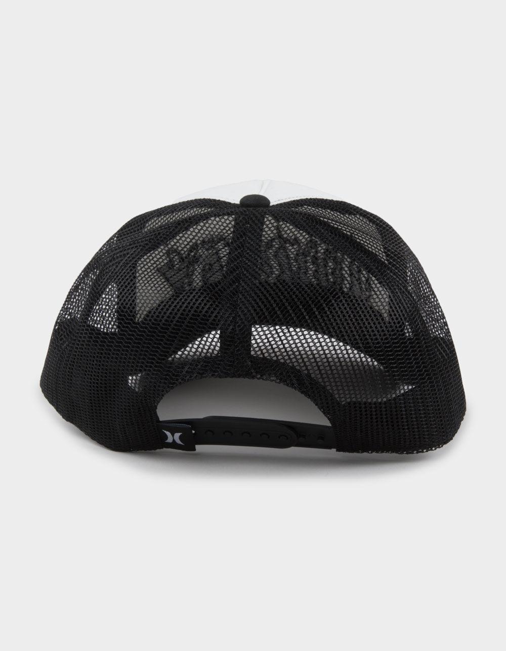 HURLEY x Travis Barker Flame Trucker Hat - BLACK/WHITE Product Image
