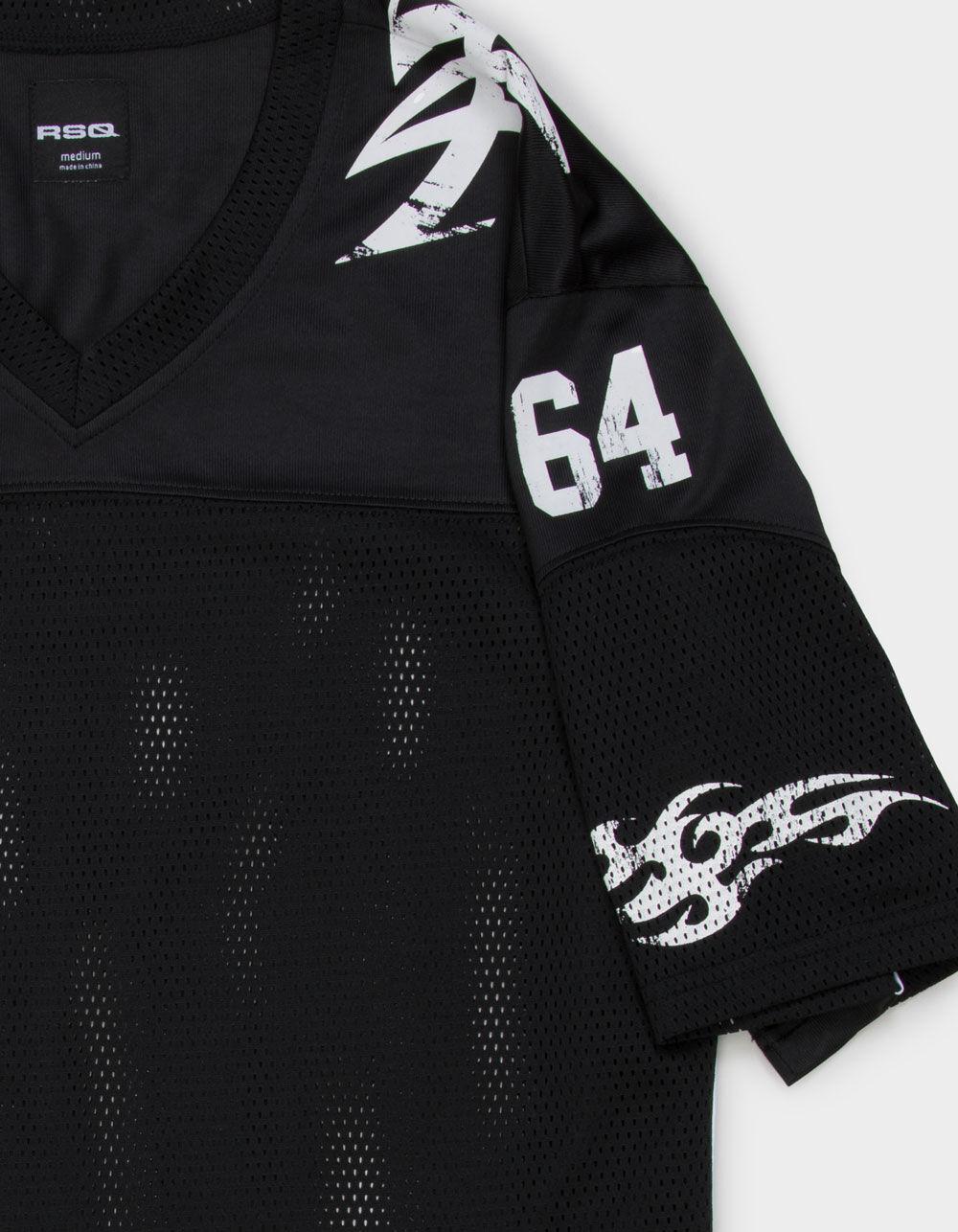 RSQ Mens Mesh Football Jersey - BLACK Product Image