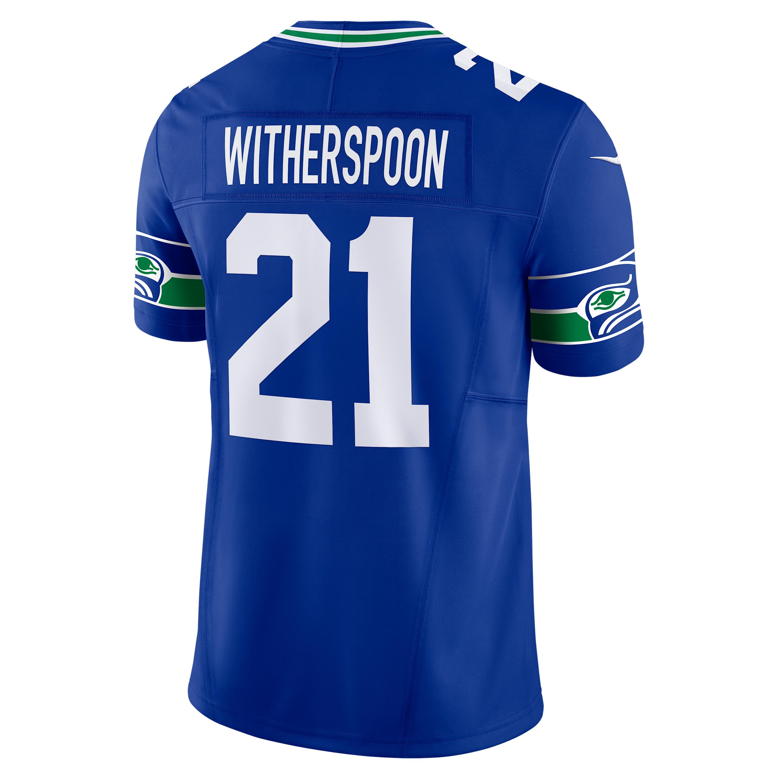 Devon Witherspoon Seattle Seahawks 50th Anniversary Nike Mens Dri-FIT NFL Limited Jersey | 31NM03LD78F-1R5 Product Image
