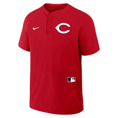 Cincinnati Reds Authentic Collection Nike Men's MLB Short-Sleeve Windshirt Product Image