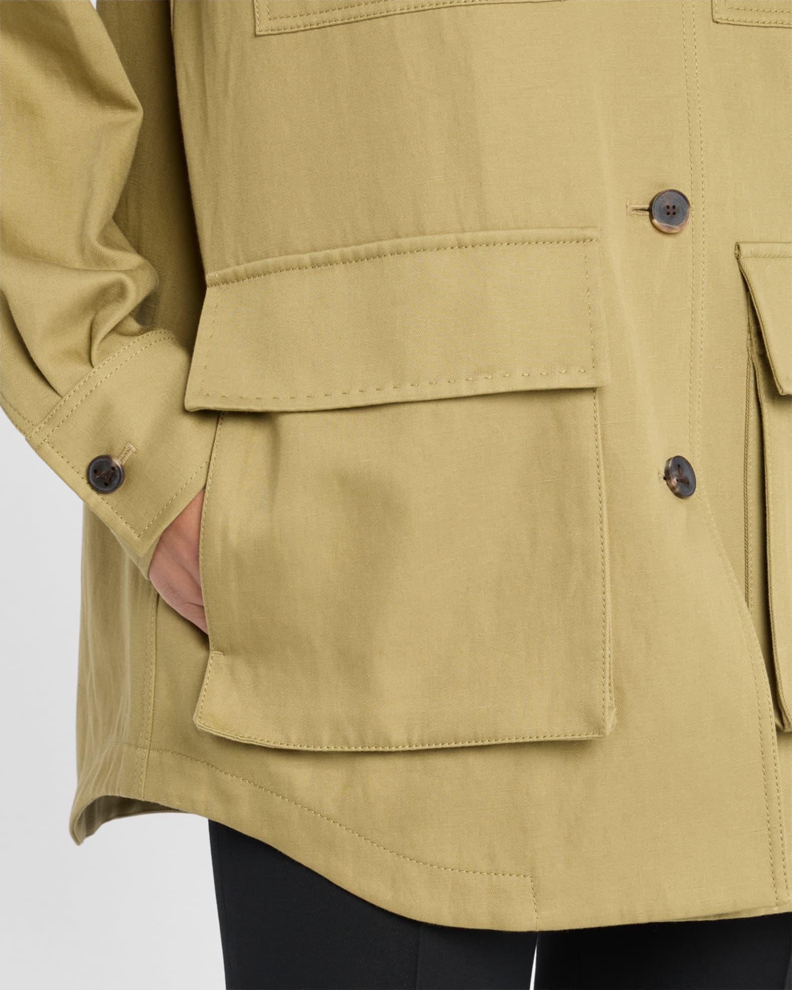 Cotton-Linen Cargo Jacket Product Image