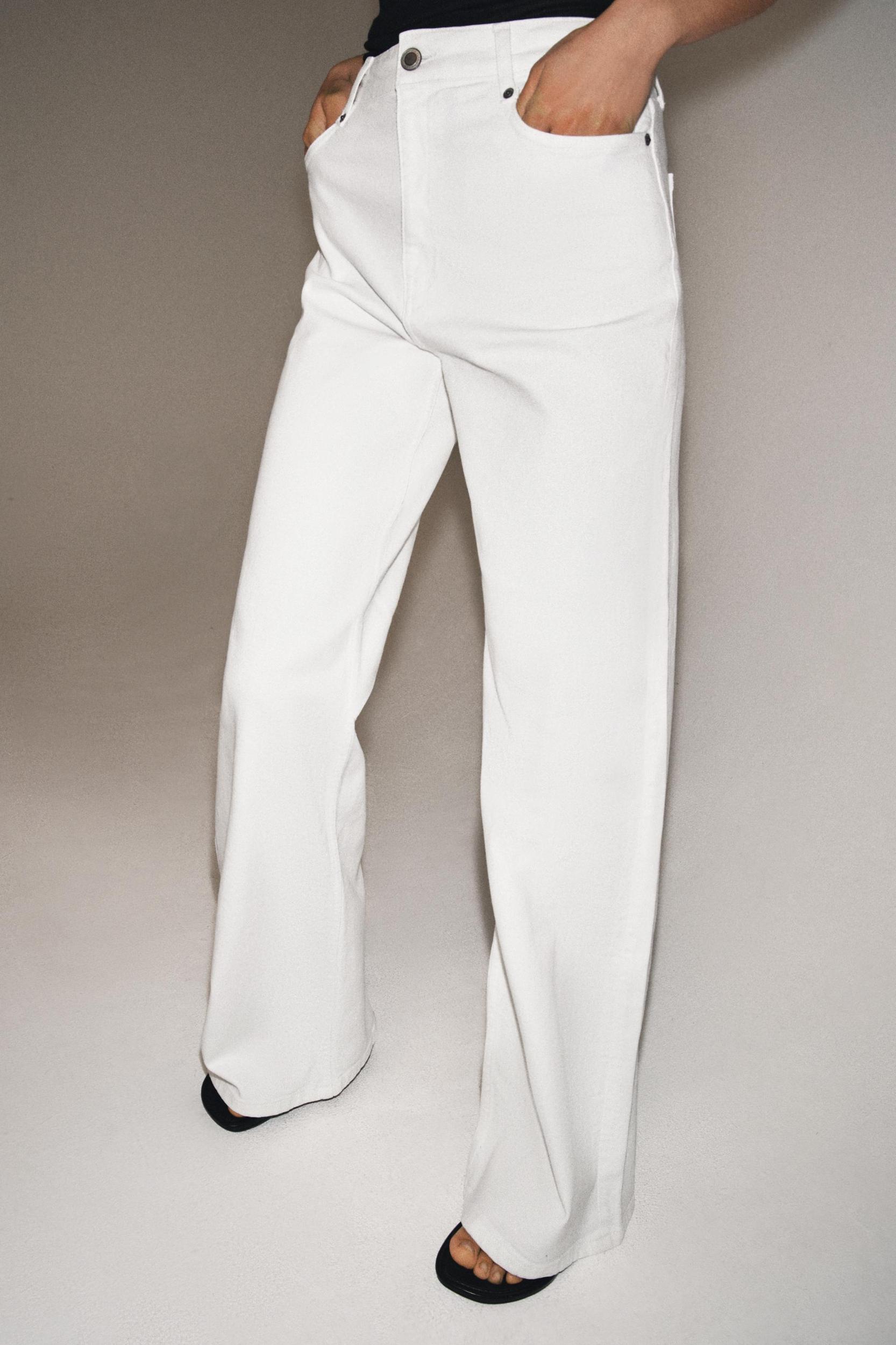 ZW COLLECTION HIGH-WAIST WIDE LEG JEANS Product Image