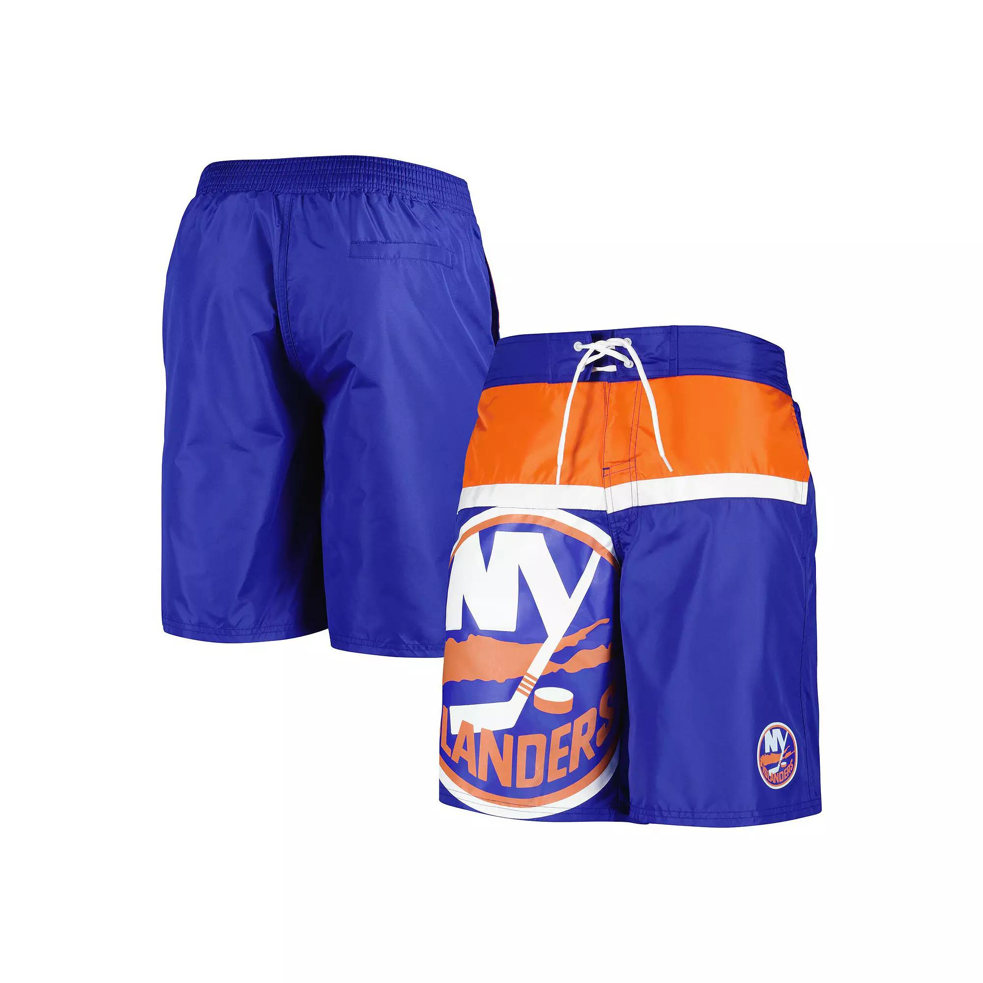 Men's Starter Royal New York Islanders Sea Wind Swim Trunks,  Product Image