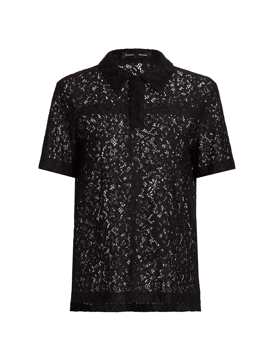 Womens Kennedy Stretch Lace Polo Shirt Product Image