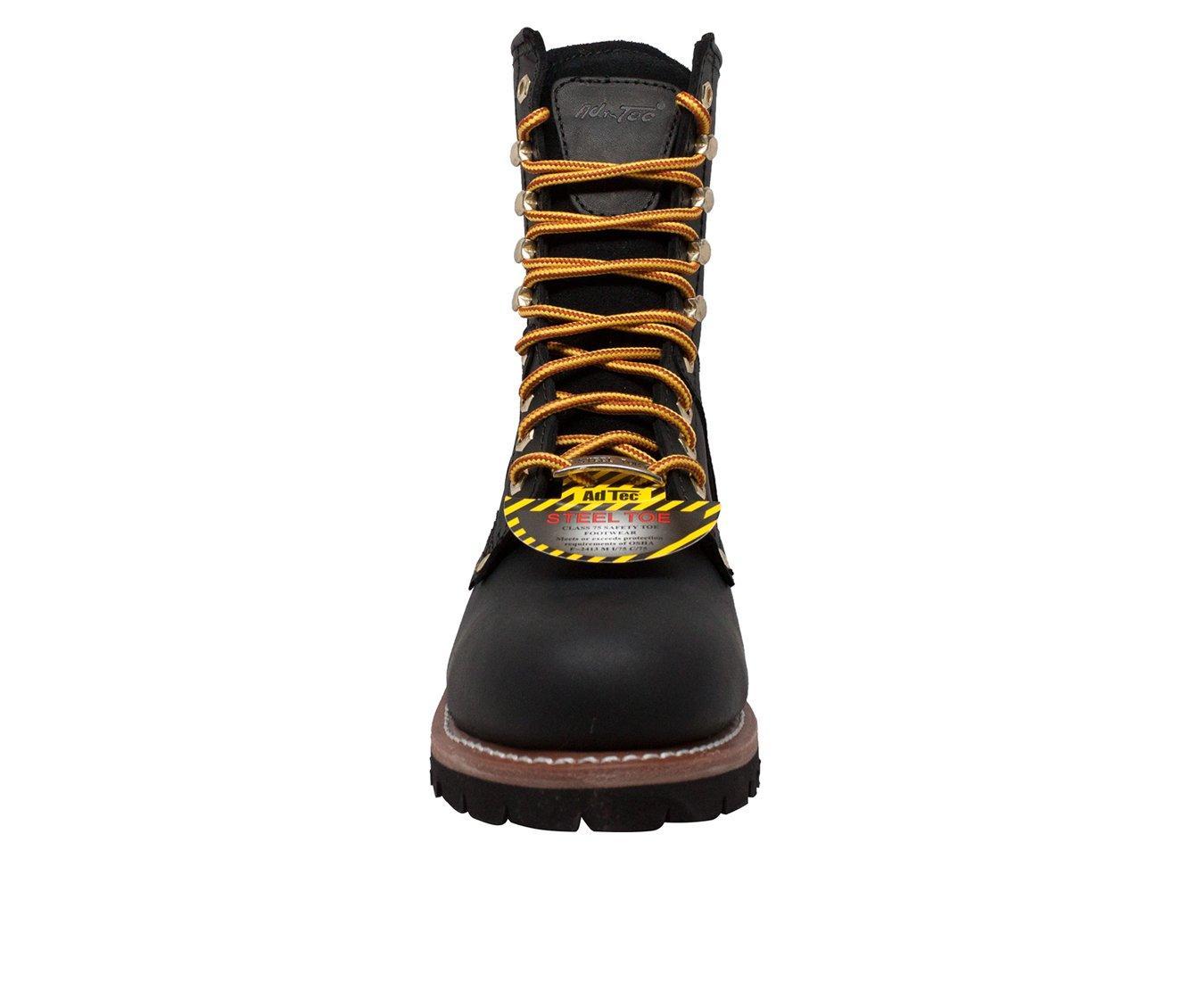 Men's AdTec 9" Steel Toe Logger Work Boots Product Image