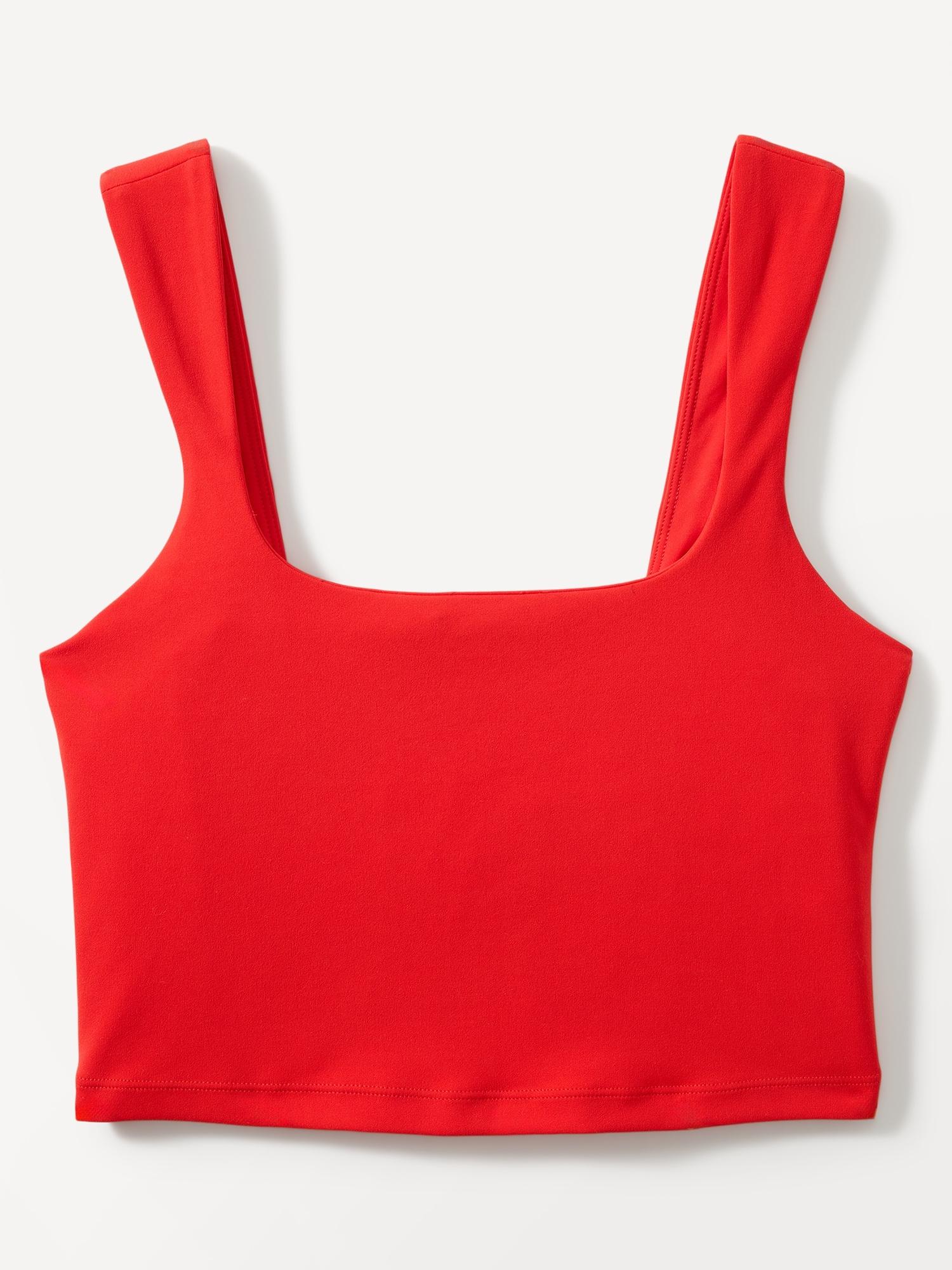 Transcend Square Neck Crop Sports Bra A-C Product Image