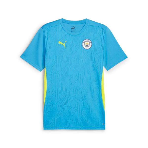 PUMA Manchester City Men's Training Soccer Jersey in Magic Blue/Yellow Glow Product Image