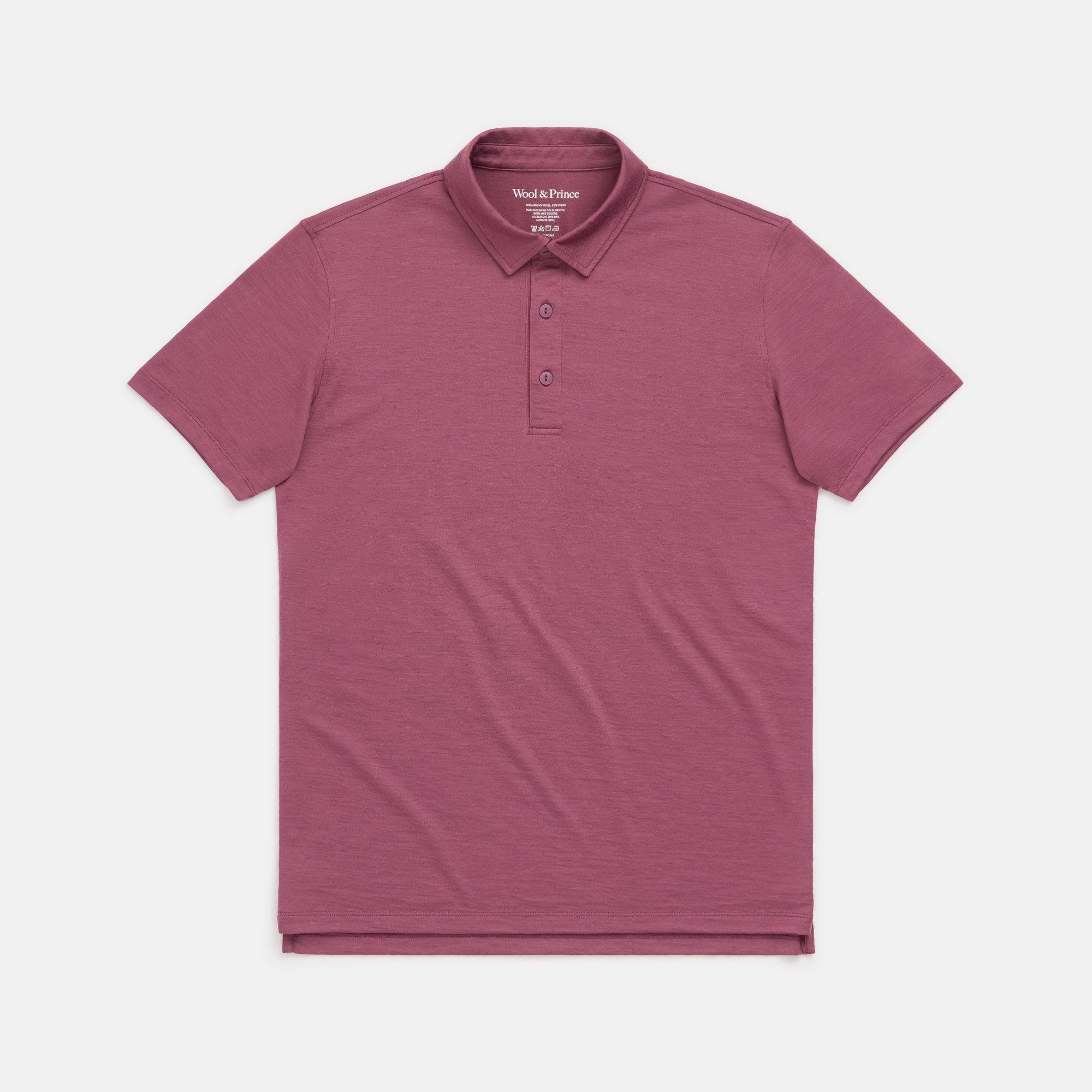 Merino Wool Polo | Orange Horizon Product Image