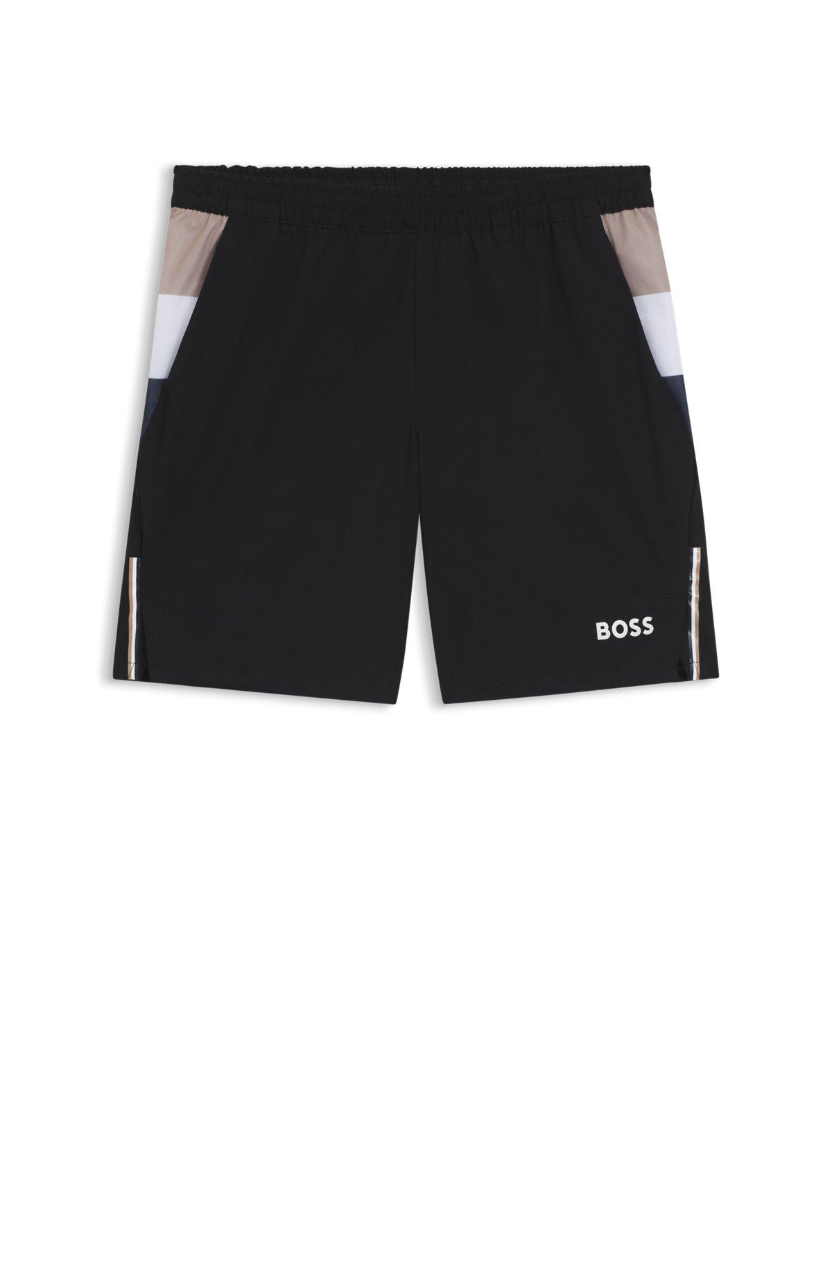 Active tennis shorts in stretch fabric with moisture management Product Image