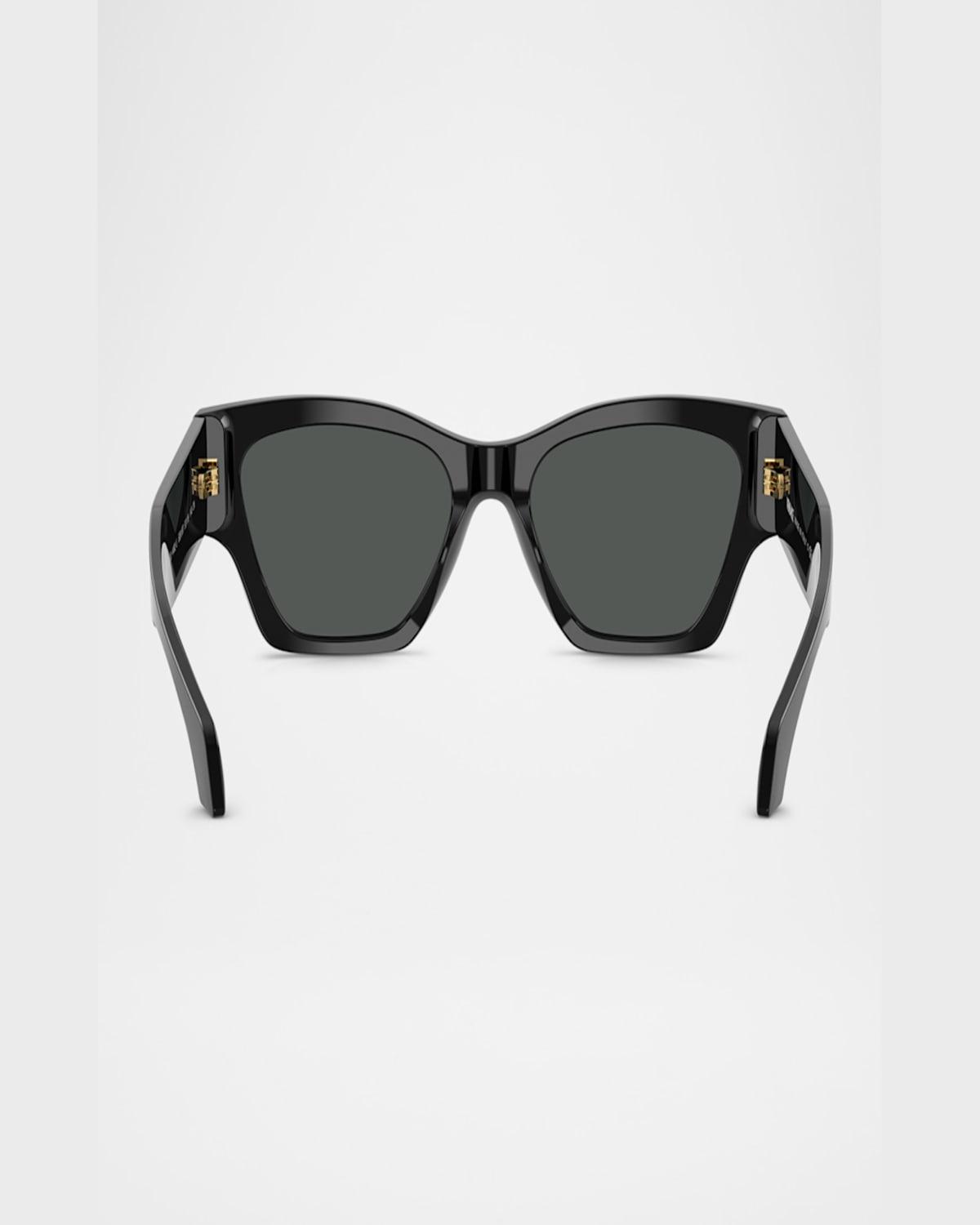 VERSACE Ve4492u Square Logo-print Sunglasses In Black Product Image