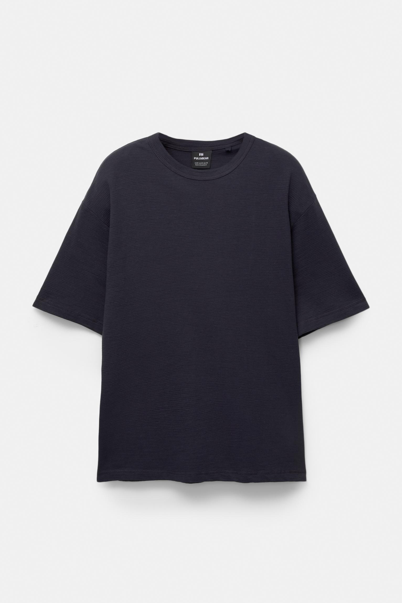 Short sleeve textured T-shirt Product Image