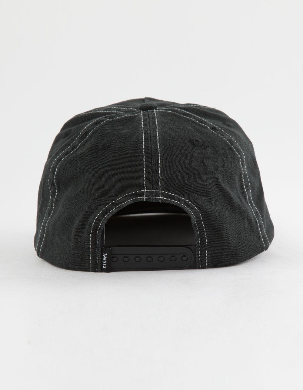 THRILLS In Bloom 5 Panel Snapback Hat - BLACK Product Image