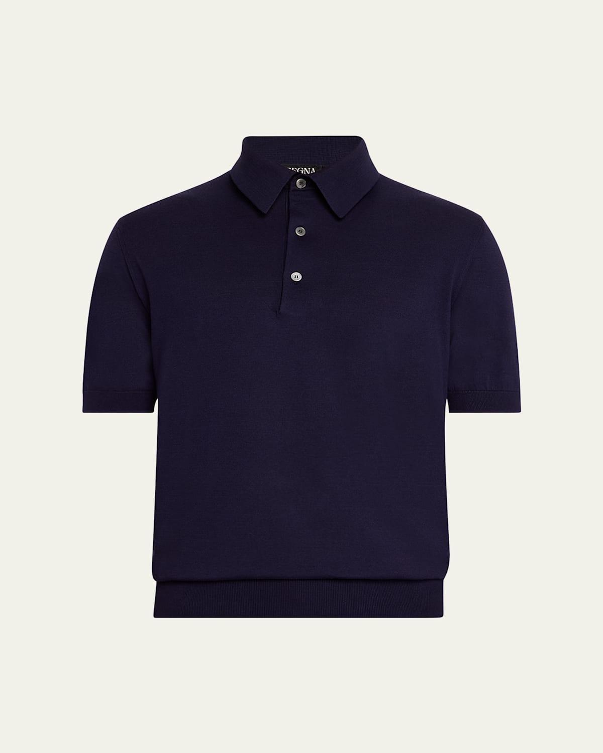 Mens Premium Cotton Short-Sleeve Knit Polo Product Image