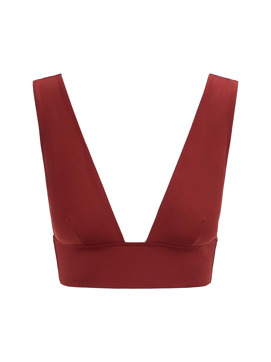 Womens Cora Plunge Bikini Top Product Image