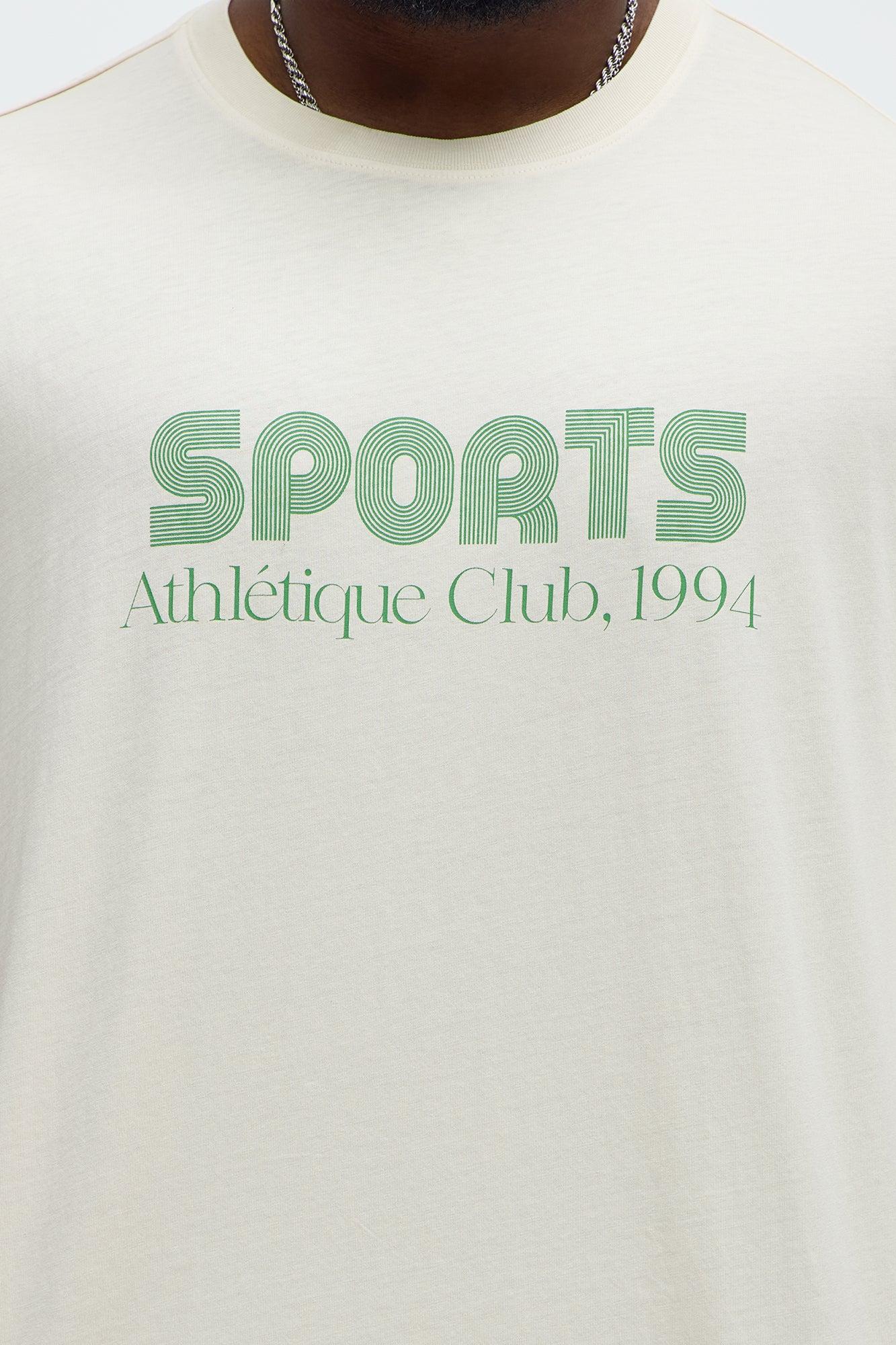 Sports Athletique Club Oversized 1994 Short Sleeve Tee - Cream Male Product Image