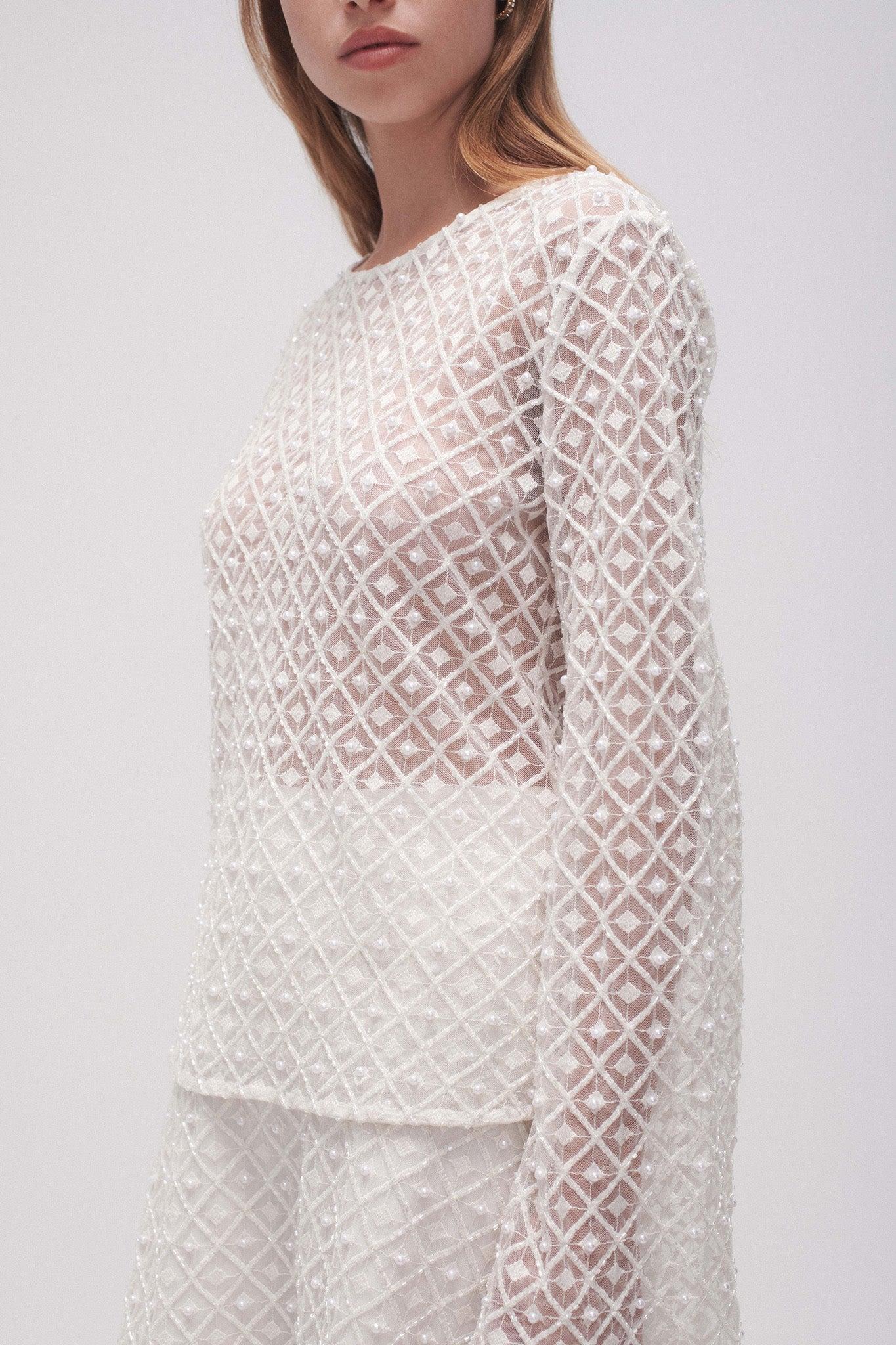 Freya Diamond Pearl Top Product Image