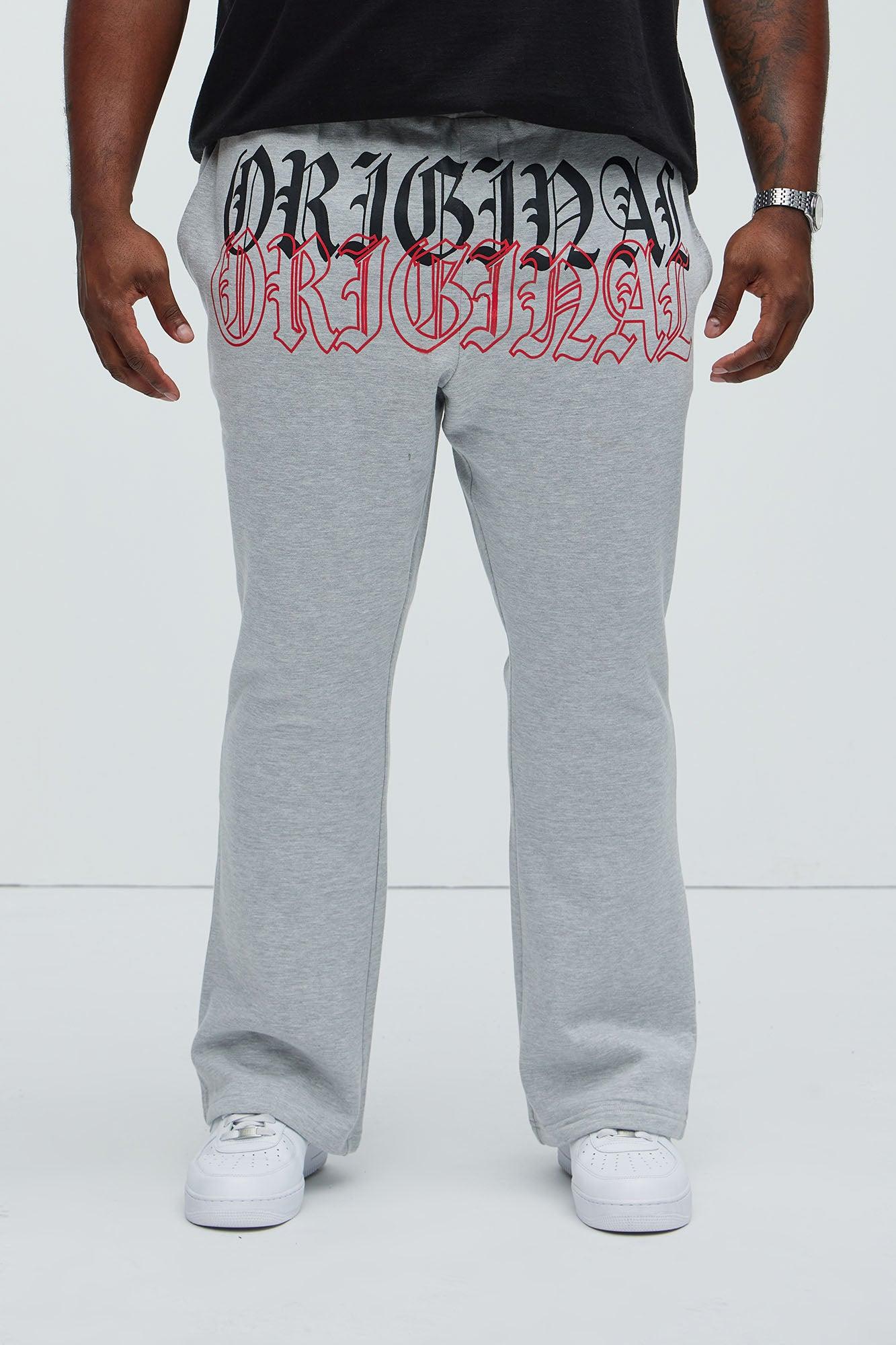 Tyson Original Skinny Flare Sweatpants - Heather Grey Product Image