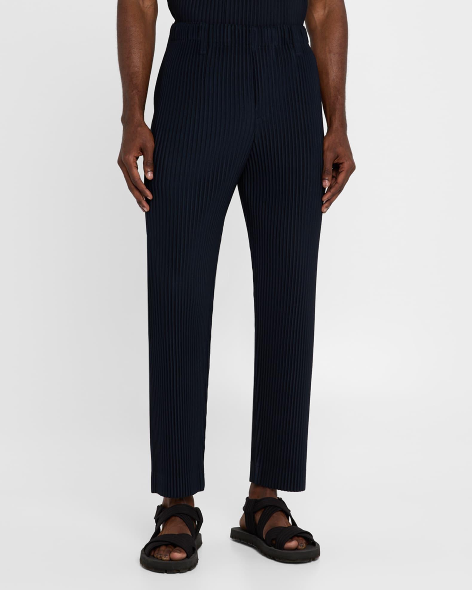 Men's Pleated Flat-Front Pants Product Image