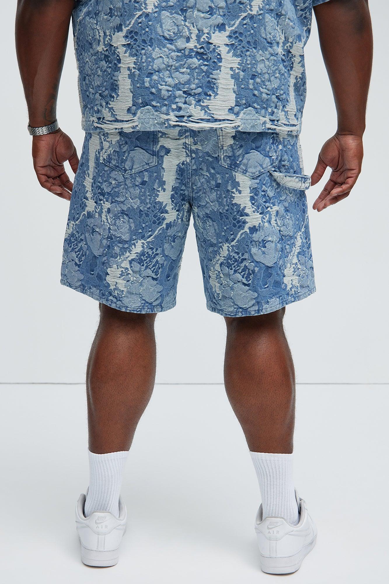 Inspired Relaxed Denim Shorts - Light Wash Product Image