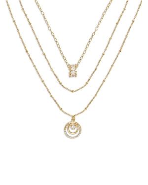 Ettika Circles of Crystal Dainty Layered Necklace Set Product Image