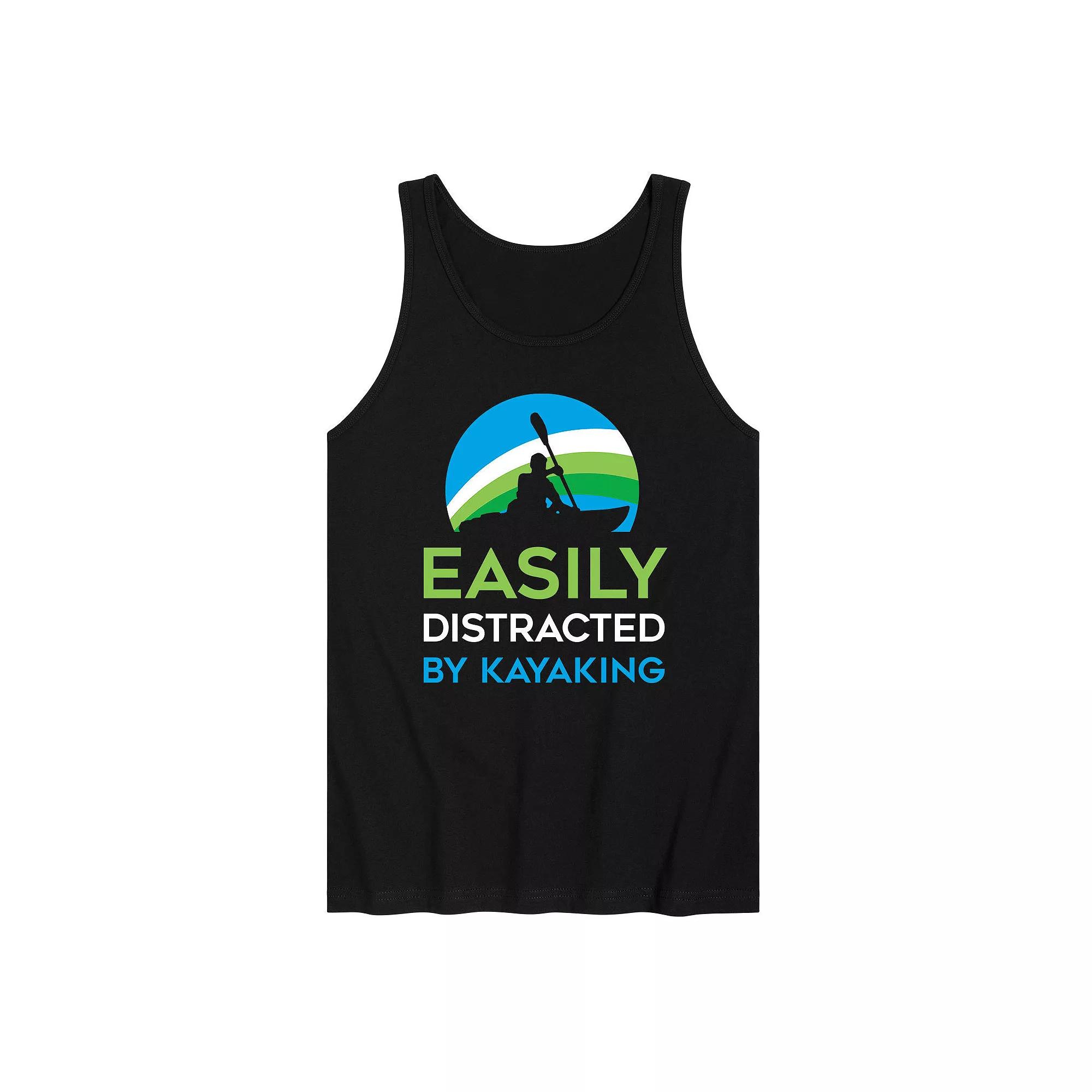 Men's Easily Distracted Kayak Tank Top,  Product Image