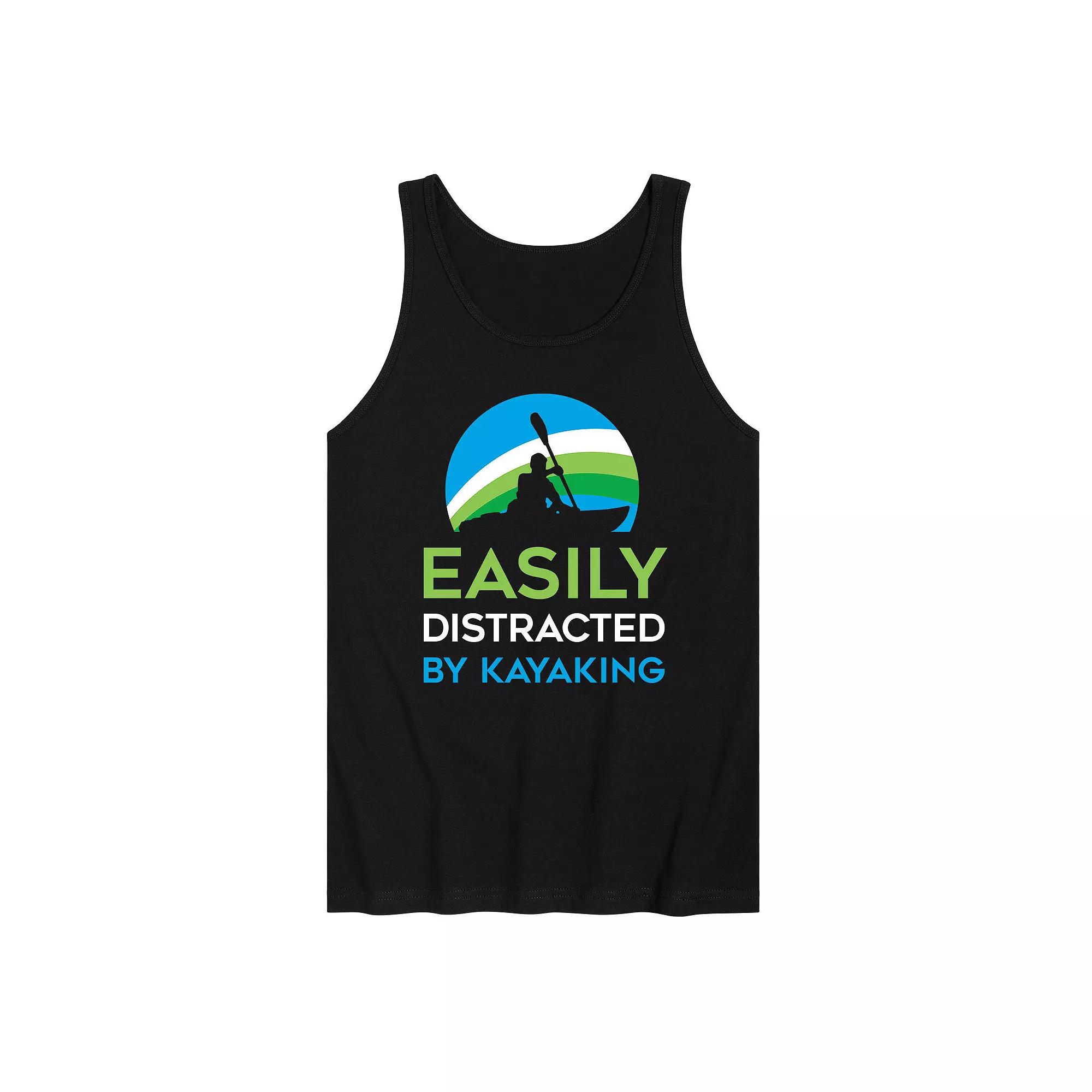 Men's Easily Distracted Kayak Tank Top,  Product Image