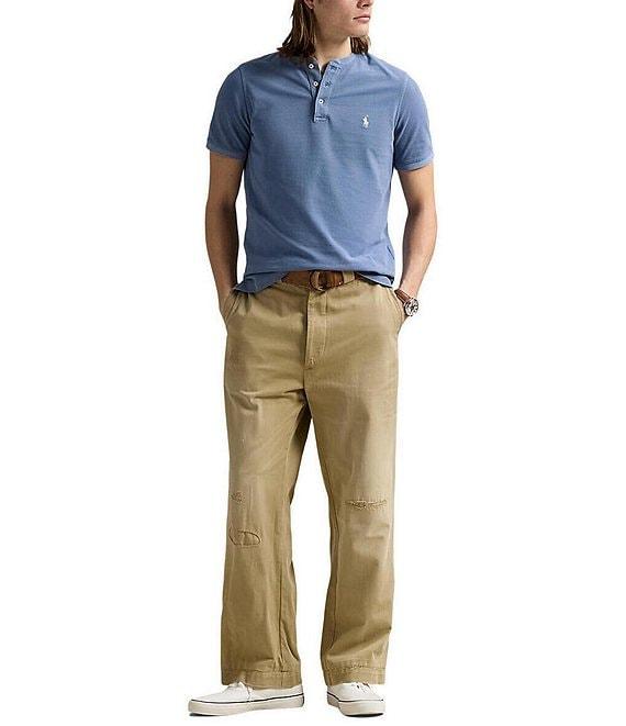 Polo Ralph Lauren Featherweight Mesh Short Sleeve Henley Shirt Product Image