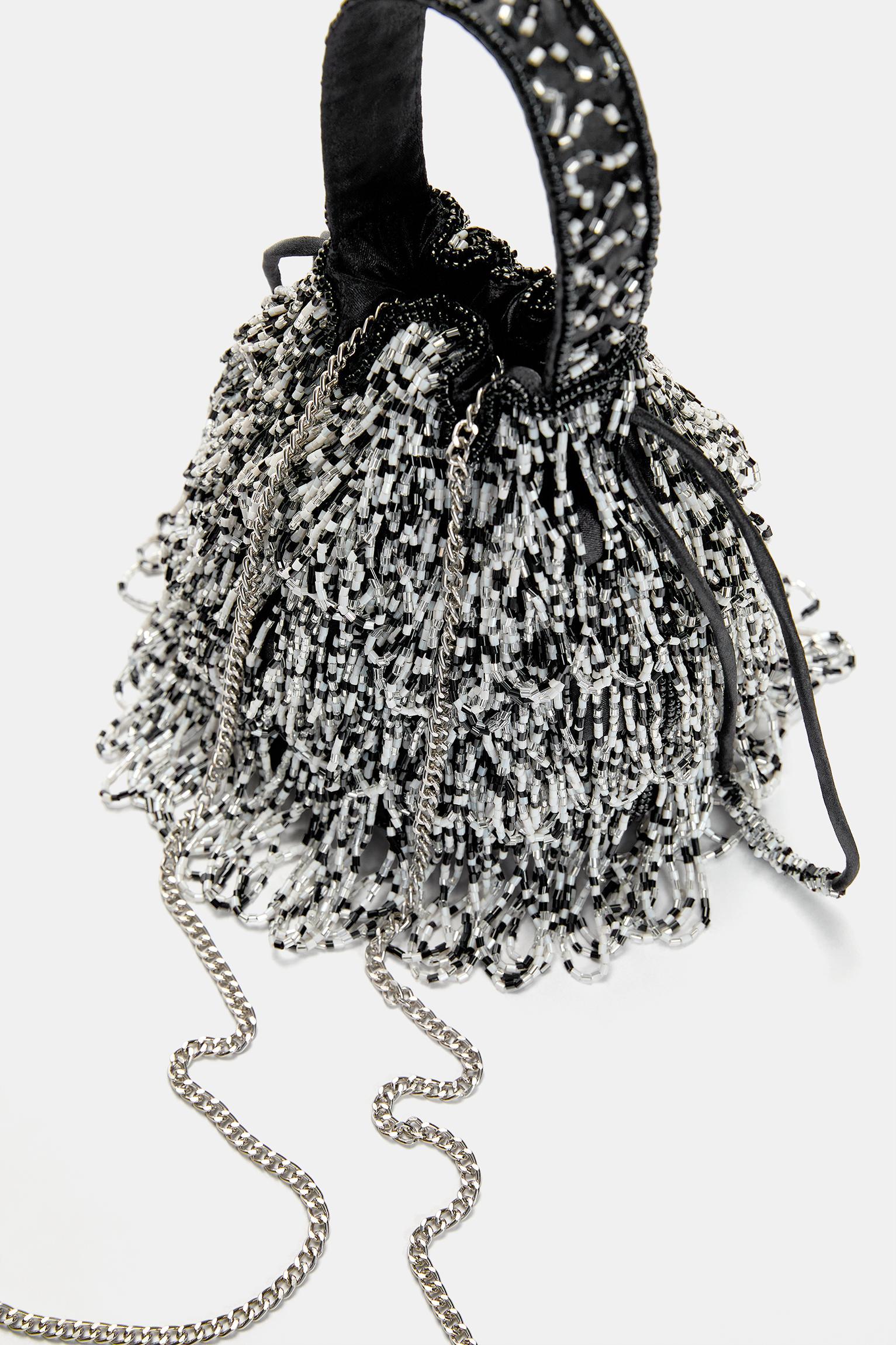 Bucket bag with beads Product Image