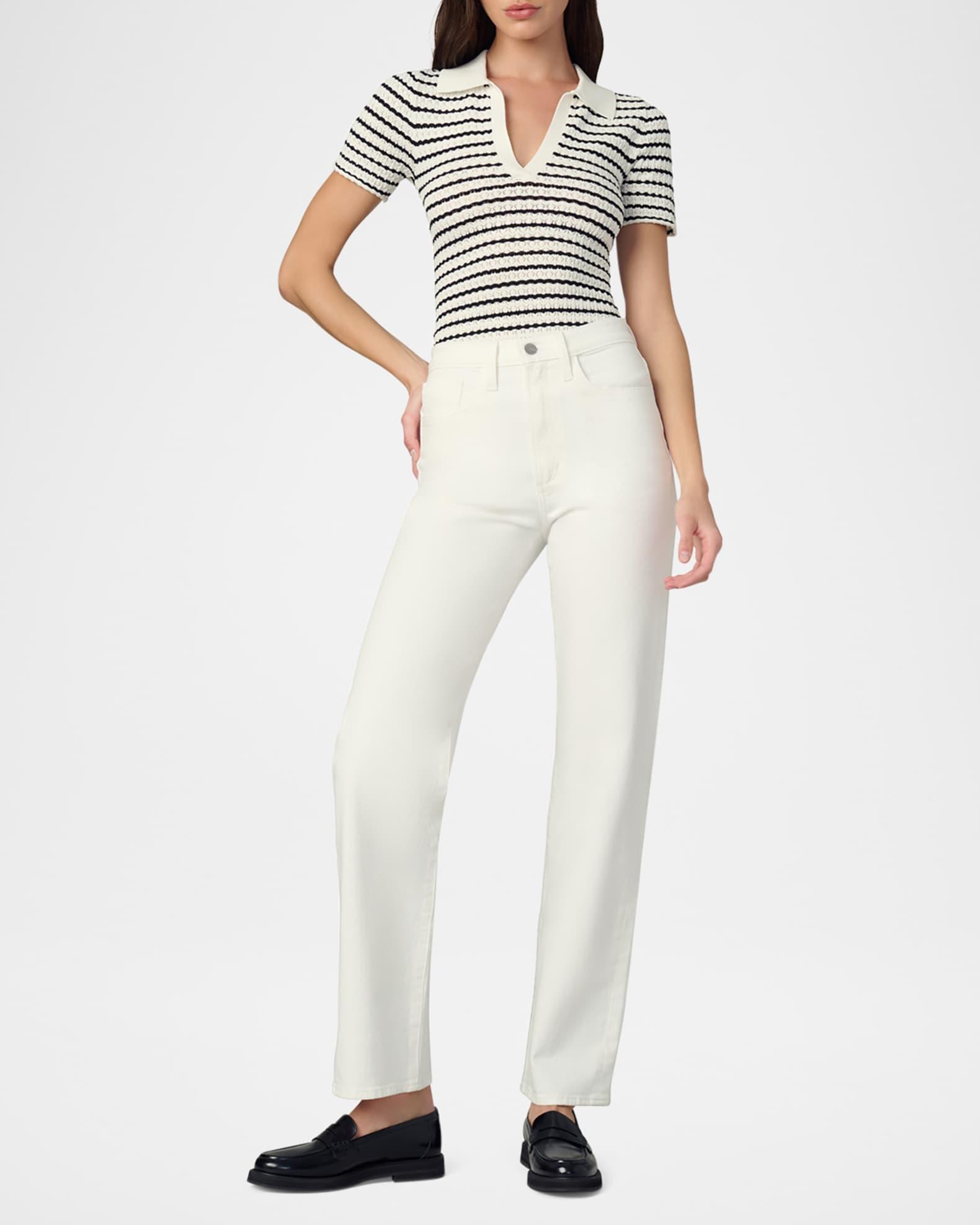 The Jess Pointelle Polo Shirt Product Image