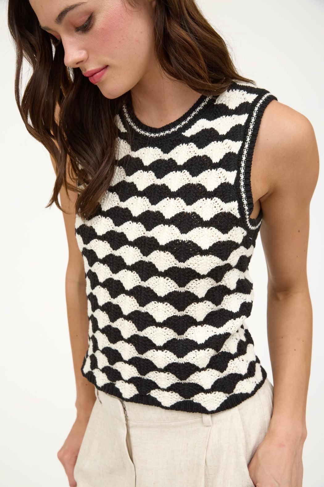 Scallop Sweater Vest Product Image
