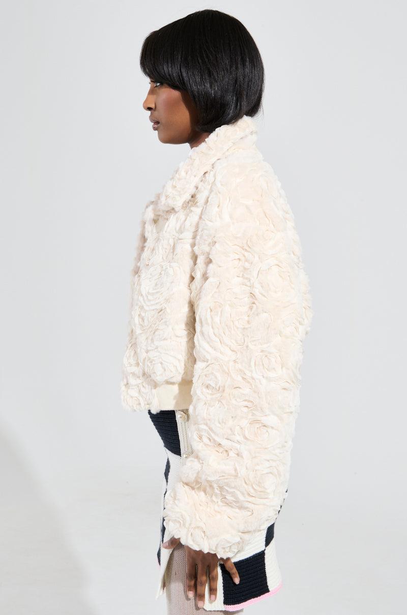 FLORA TEXTURED BOMBER Product Image