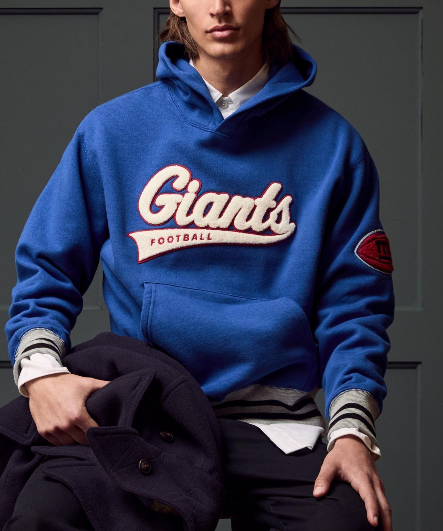 Todd Snyder by Fanatics for NFL Giants Oversized Fleece Hoodie Product Image