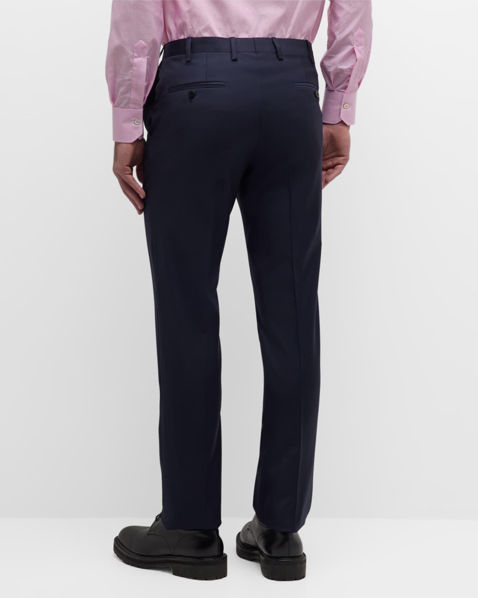 Men's Solid Twill Trousers Product Image