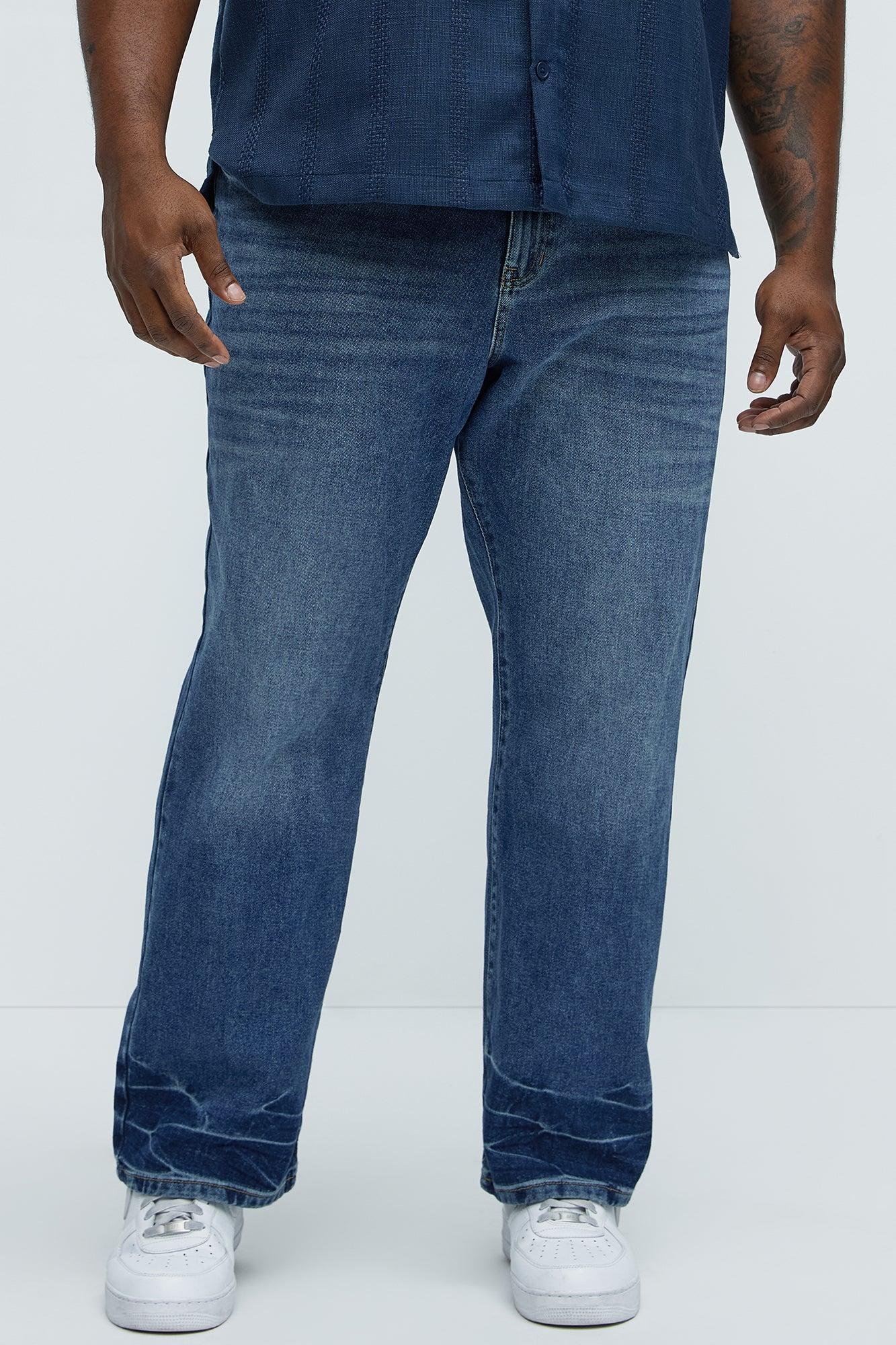 Call Me Over Straight Jeans - Medium Blue Wash Product Image