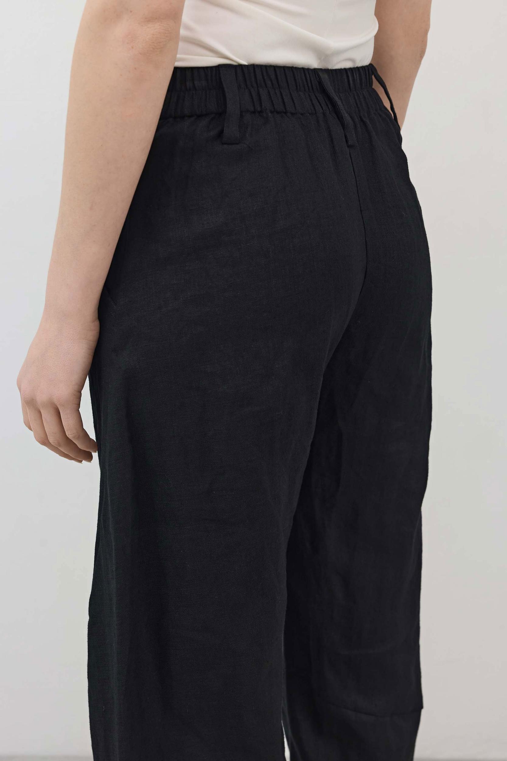 The Uptown Loose Linen Pants Product Image