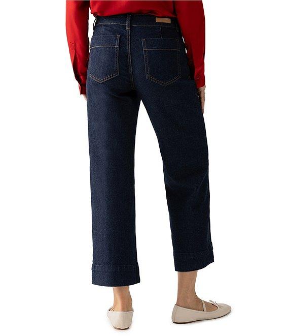 Sanctuary The Marine Denim Wide Leg Cropped Jeans Product Image