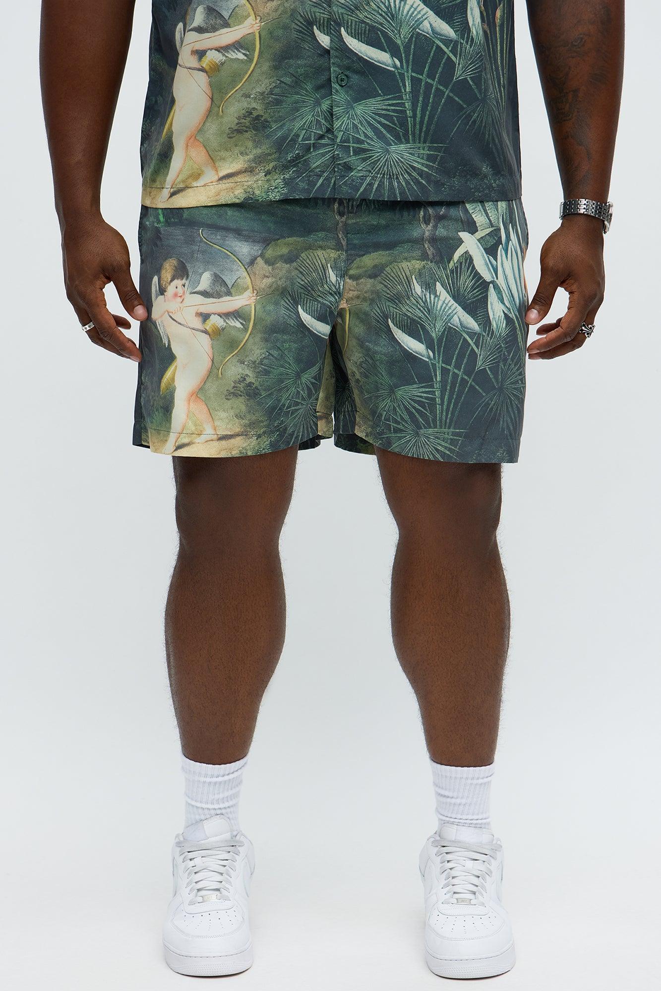 Cupid Relaxed Drawstring Shorts - Multi Color Male Product Image