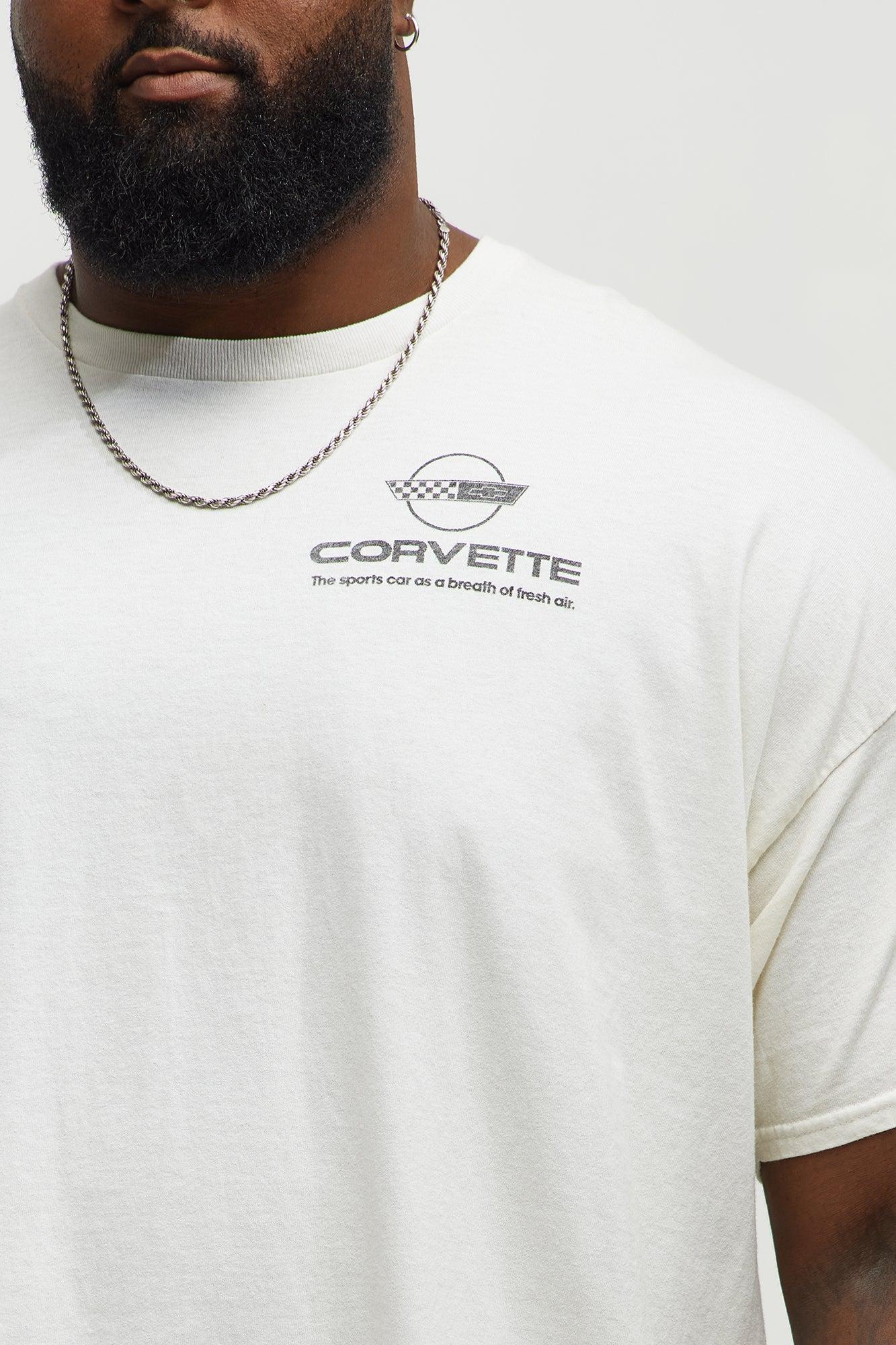 Chevy Corvette Stingray Short Sleeve Tee - Off White Male Product Image