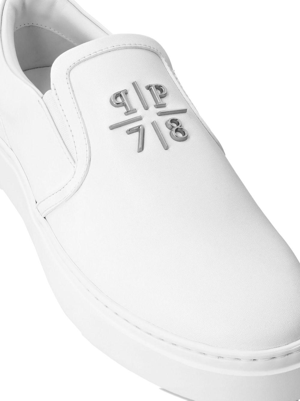 leather slip-on sneakers Product Image