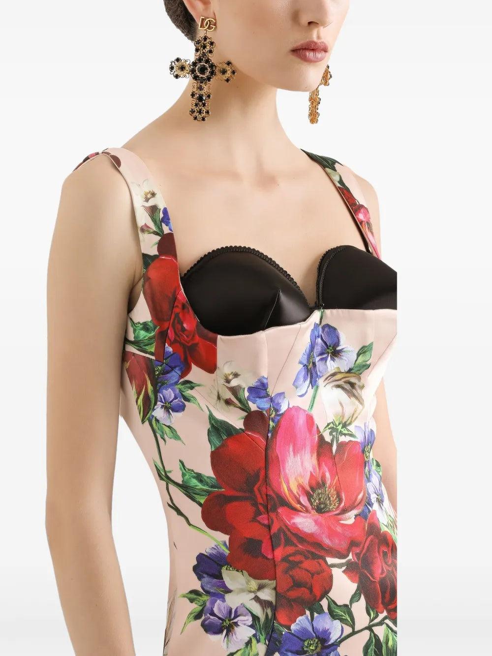 floral-print midi dress Product Image