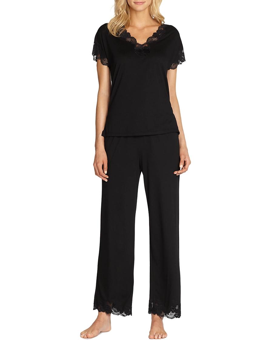 Womens Zen Floral Jersey Pajamas Product Image